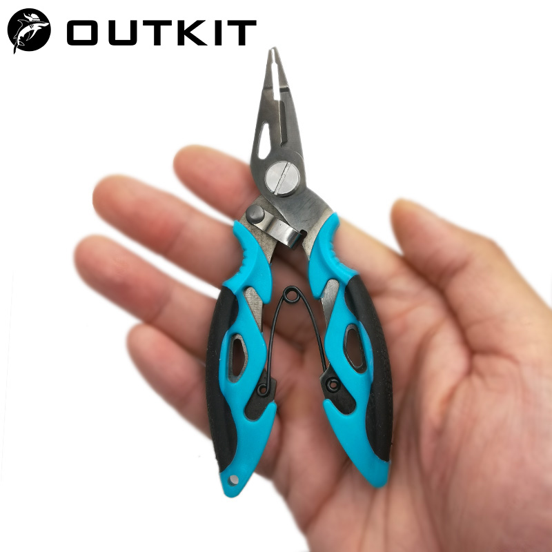 Fishing Line Cutter - 多機能フィッシングプライヤー,フックリムーバー,ステンレス鋼はさみ,釣りペンチ,スプリングコード用アクセサリー