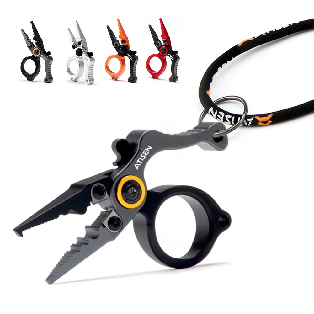 Fishing Line Cutter - 釣りプライヤー ミニサイズ アウトドア釣りツール アルミ合金ボディ タングステン鋼刃 フック取り外し