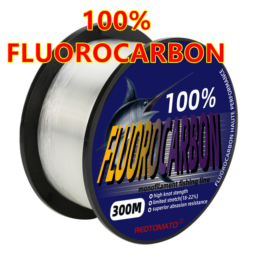 Fluorocarbon Line - 300 メートル 100% フッ素カーボンリーダー釣り糸日本輸入カーボンファイバーライン 0.12-0.48 ミリメートルモノフィラメントシンキングライン海釣り