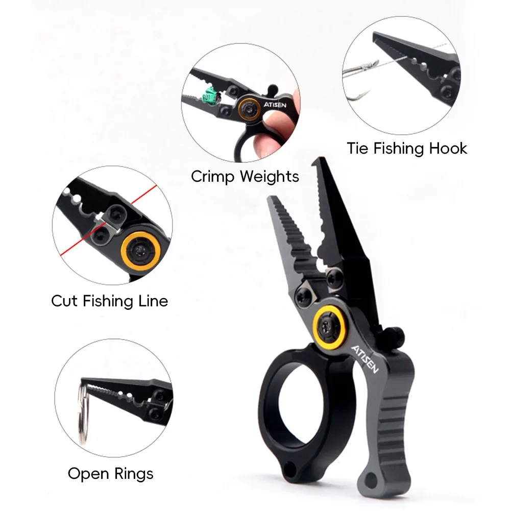 釣りプライヤー ミニサイズ アウトドア釣りツール アルミ合金 - Fishing Line Cutter のレビューと価格