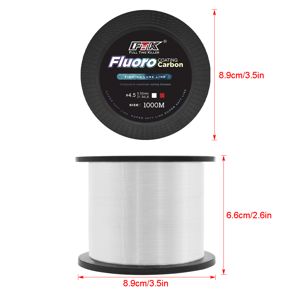FTK 1000M ナイロン釣り糸 超強力モノフィラメント釣 - Fluorocarbon Line のレビューと価格
